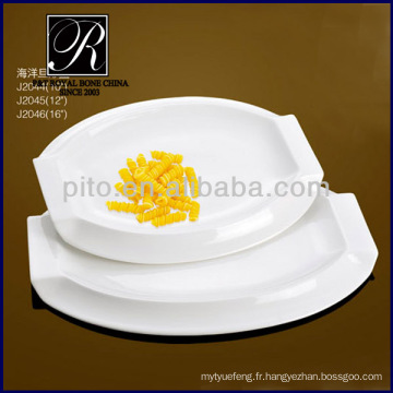 Usine de porcelaine P &amp; T, plaques de service, plaques blanches